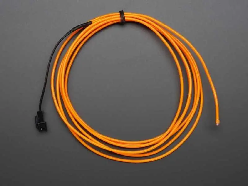 El Wire Şerit Led Turuncu 2,5 m