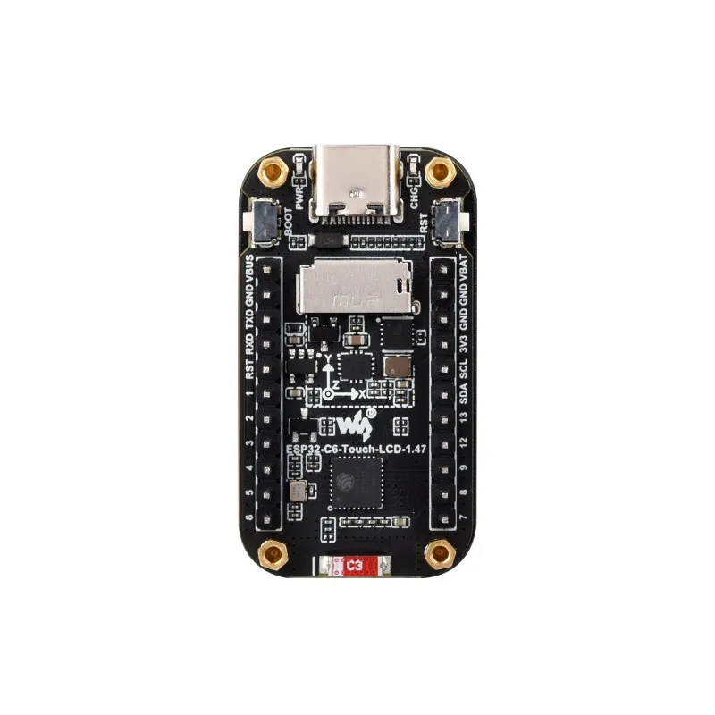 ESP32-C6 1.47 İnç Dokunmatik Ekran Geliştirme Kartı