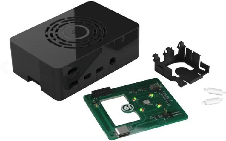 Raspberry Pi 4 Siyah Kutu - Güç Düğmeli