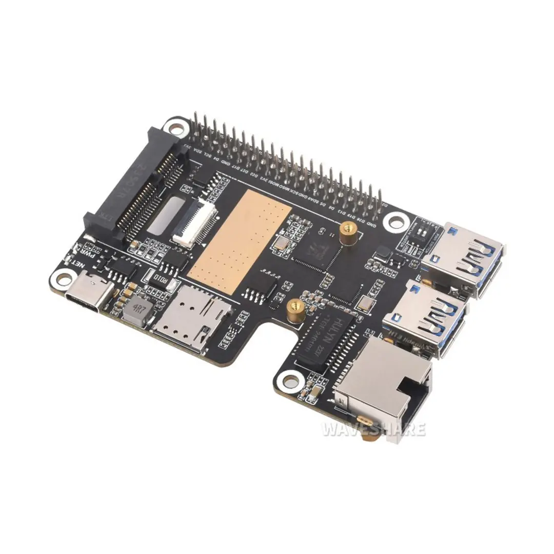 Raspberry Pi 5 MiniPCIe + USB 3.2 + Ethernet + 4G HAT | Samm Market
