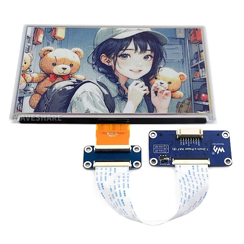 7.3 inç E-Ink Spectra 6 (E6) Tam Renkli E-Paper Ekran, 800×480