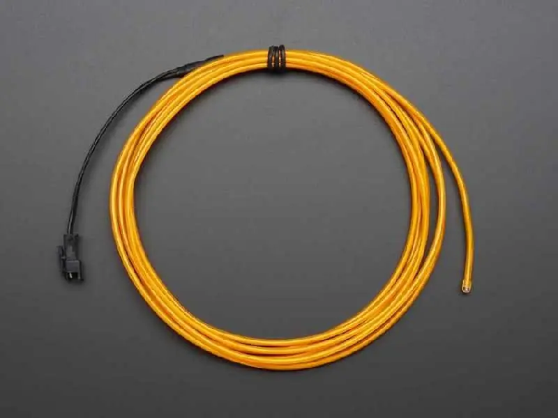 El Wire Şerit Led Sarı 2,5 m