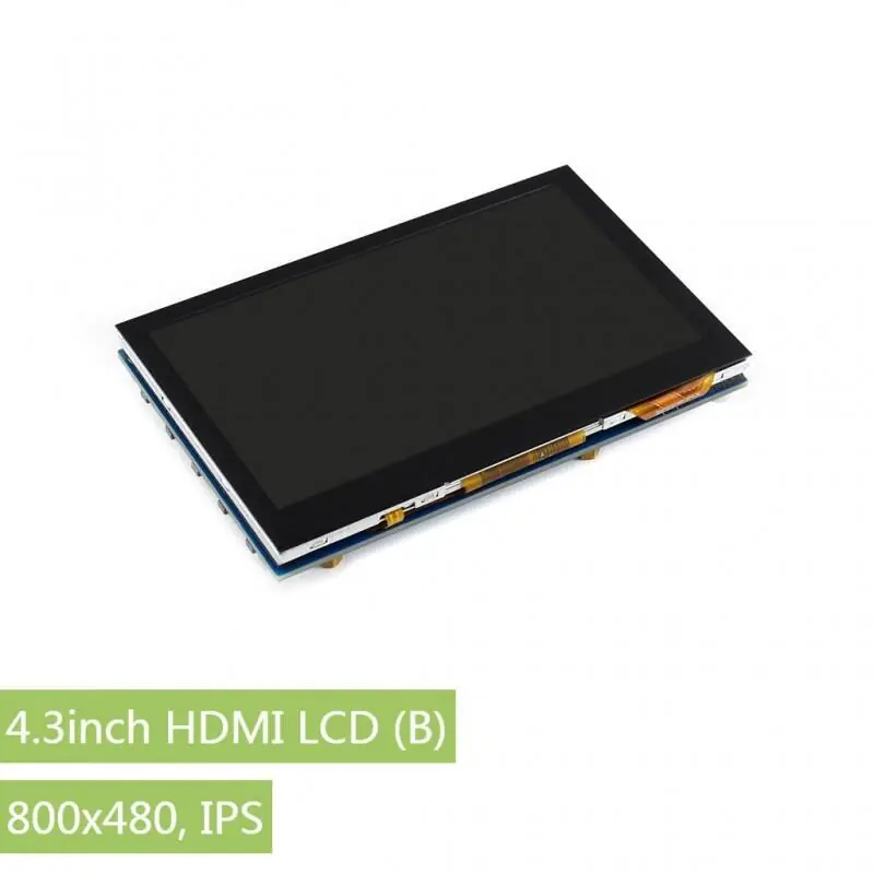 Raspberry Pi 4.3 inç 800 x 480 Dokunmatik IPS LCD (B) Ekran | SAMM Market
