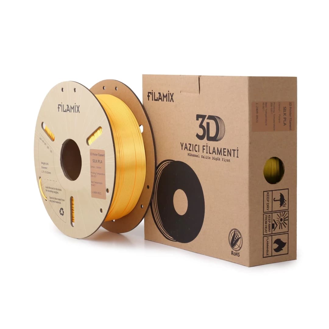 Filamix Silk PLA 1.75mm 1kg Altın