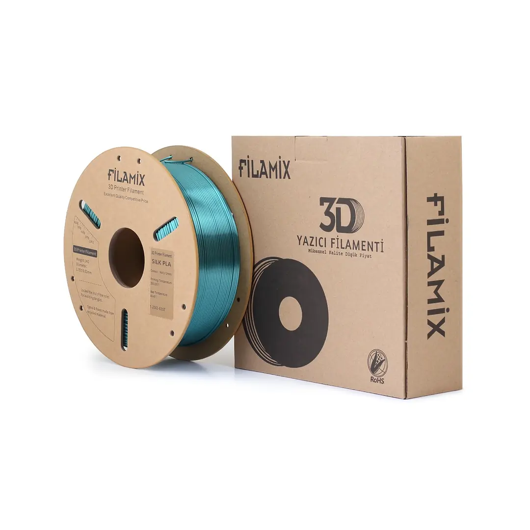 Filamix Silk PLA 1.75mm 1kg Green
