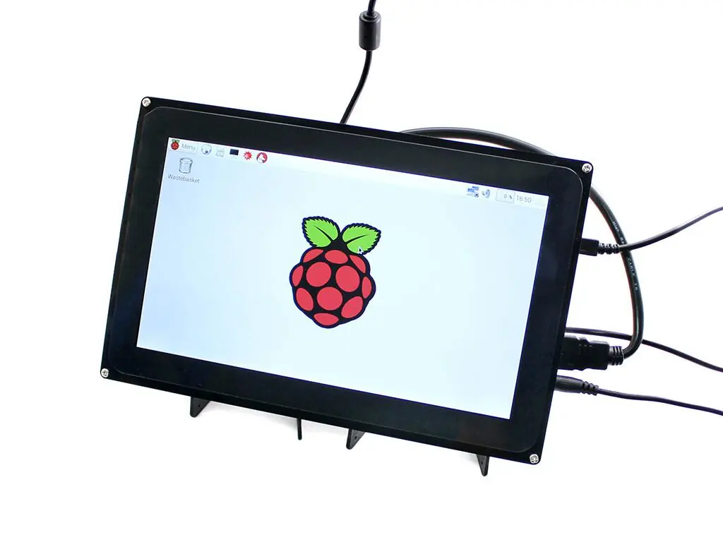 Raspberry Pi 10.1 inç 1024x600 HDMI Dokunmatik LCD(H) Ekran Koruma Kasalı