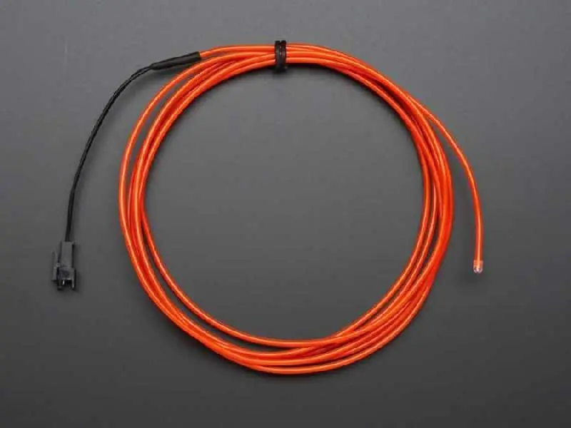 El Wire Şerit Led Kırmızı 2,5 m