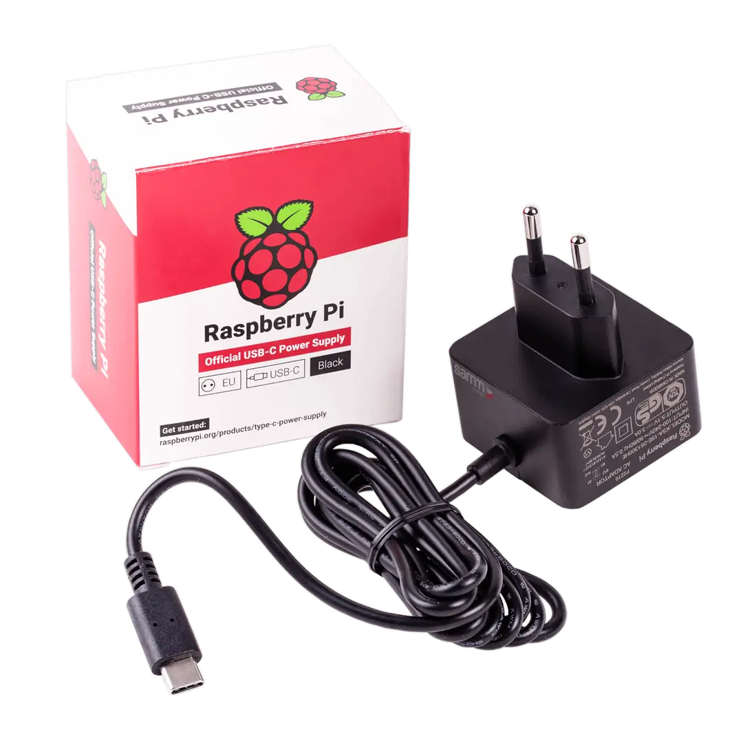 Raspberry Pi 4 Official Black Power Supply - 5V/3A