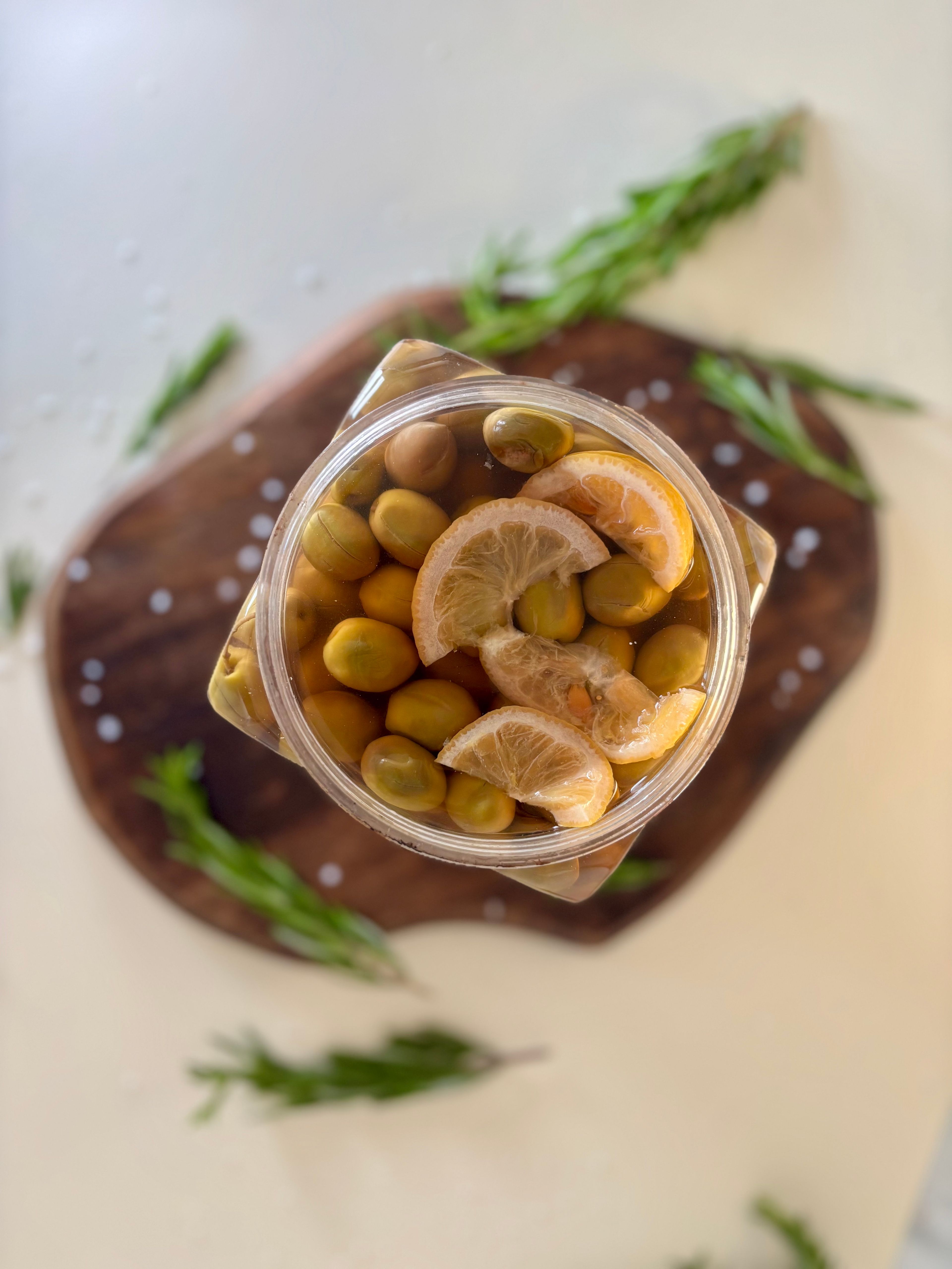 Yeşil Çizik Zeytin (Salamura Sulu) 1 kg