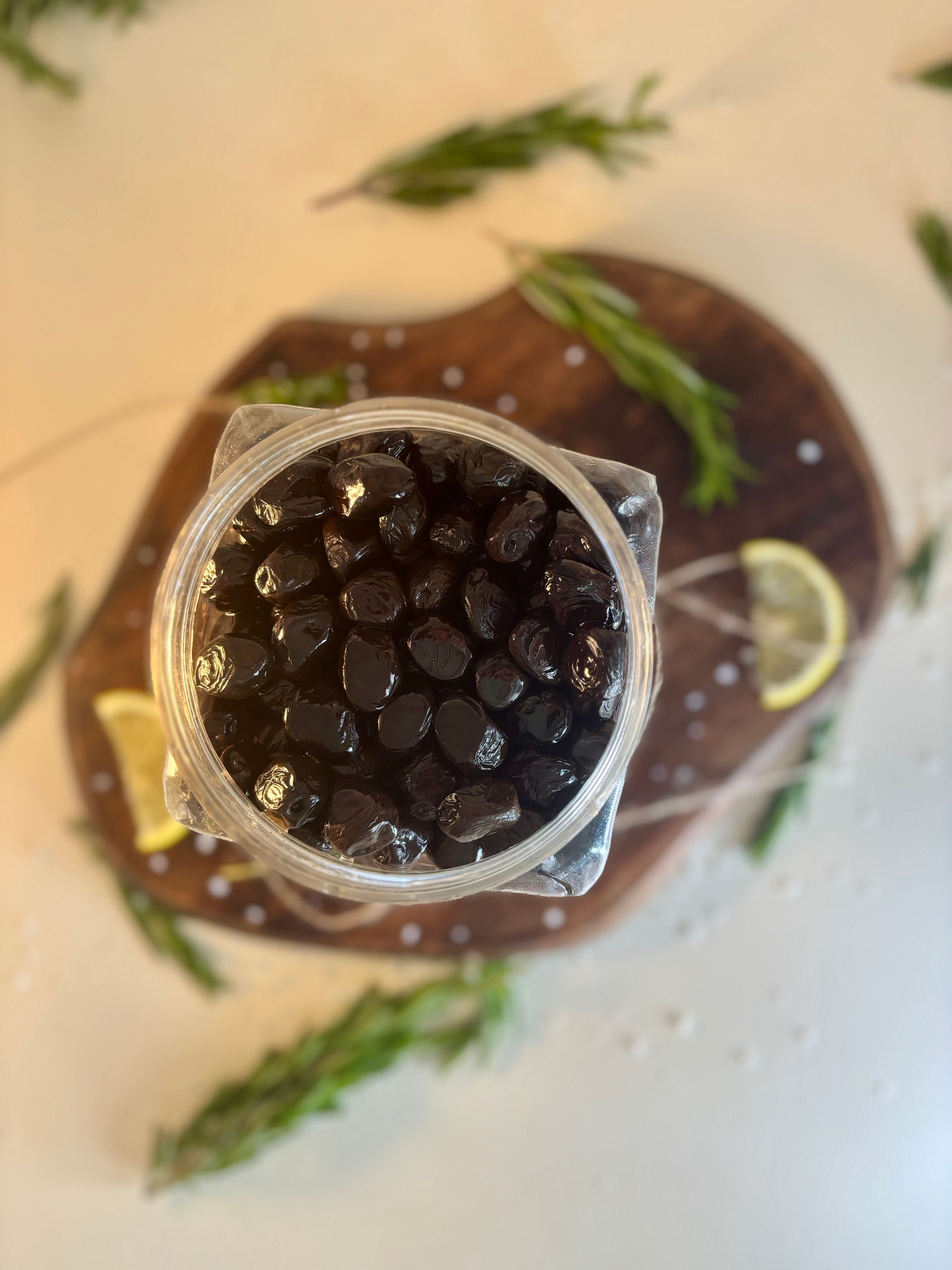Mega (321-350) Taş Baskı Az Tuzlu Siyah Zeytin 1 kg