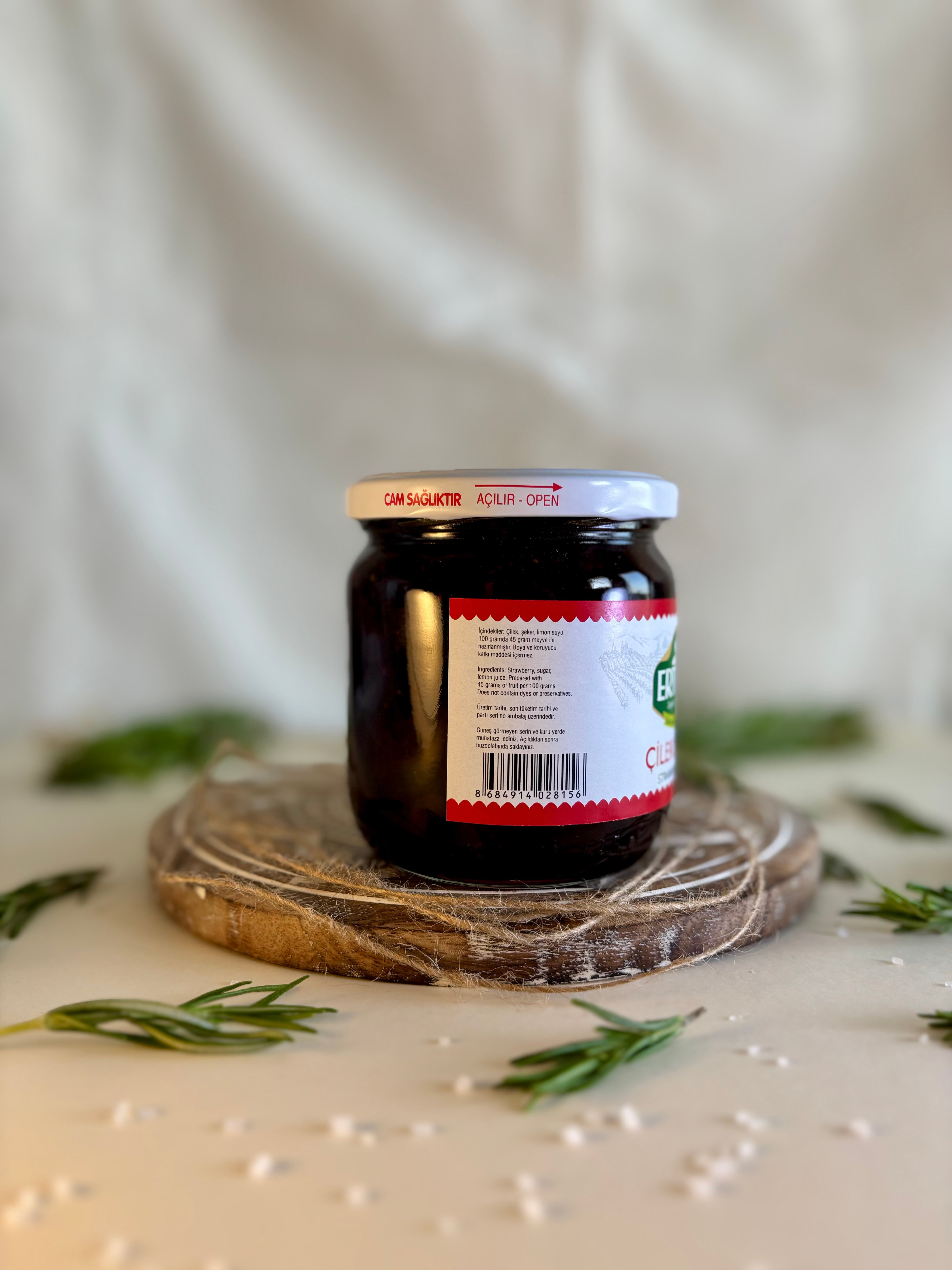 Çilek Reçeli 425 cc (475 gr) %100 Ev Yapımı