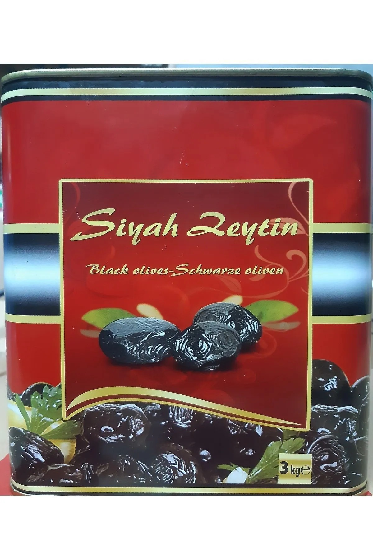 Süper (381-430) Taş Baskı Az Tuzlu Tansiyon Dostu Siyah Zeytin 3 Kg