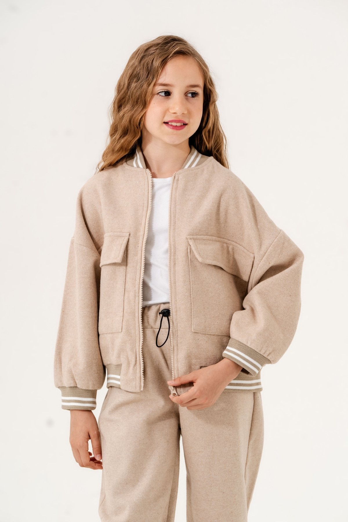 Kız Çocuk Bomber Ceket 1535