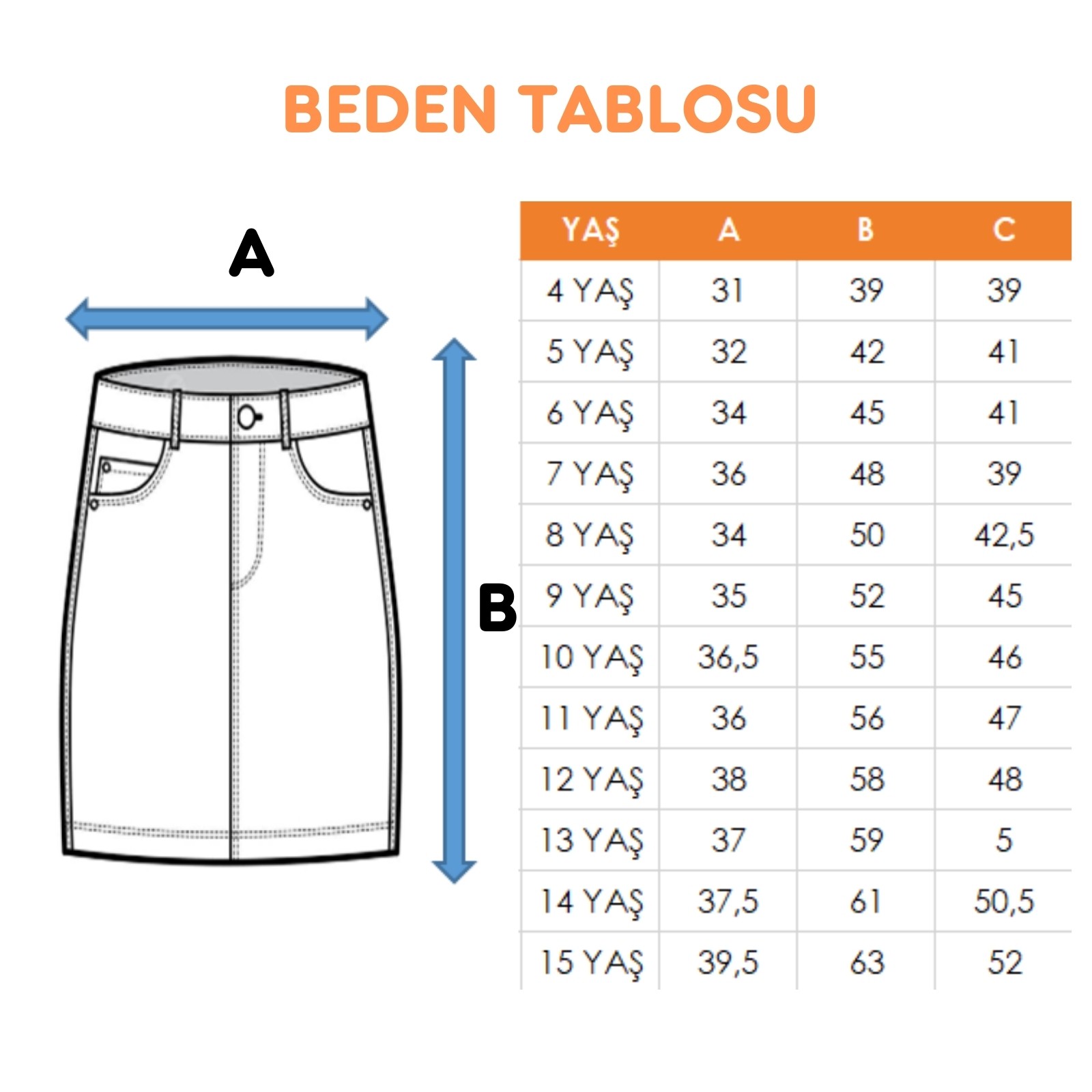 Kız Çocuk Kargo Keten Etek 2959