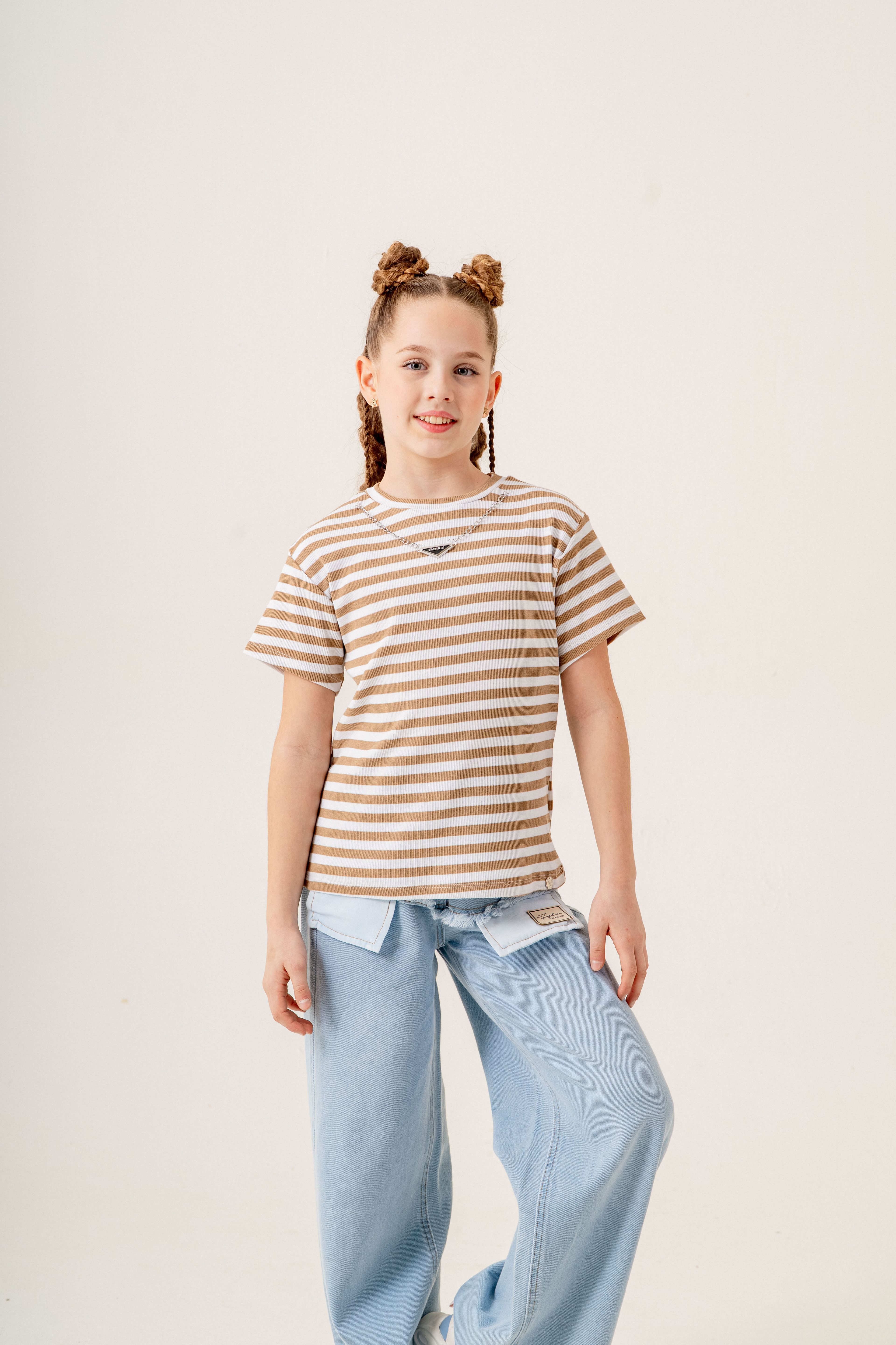 Kız Çocuk Askılı Badi T-Shirt 1734