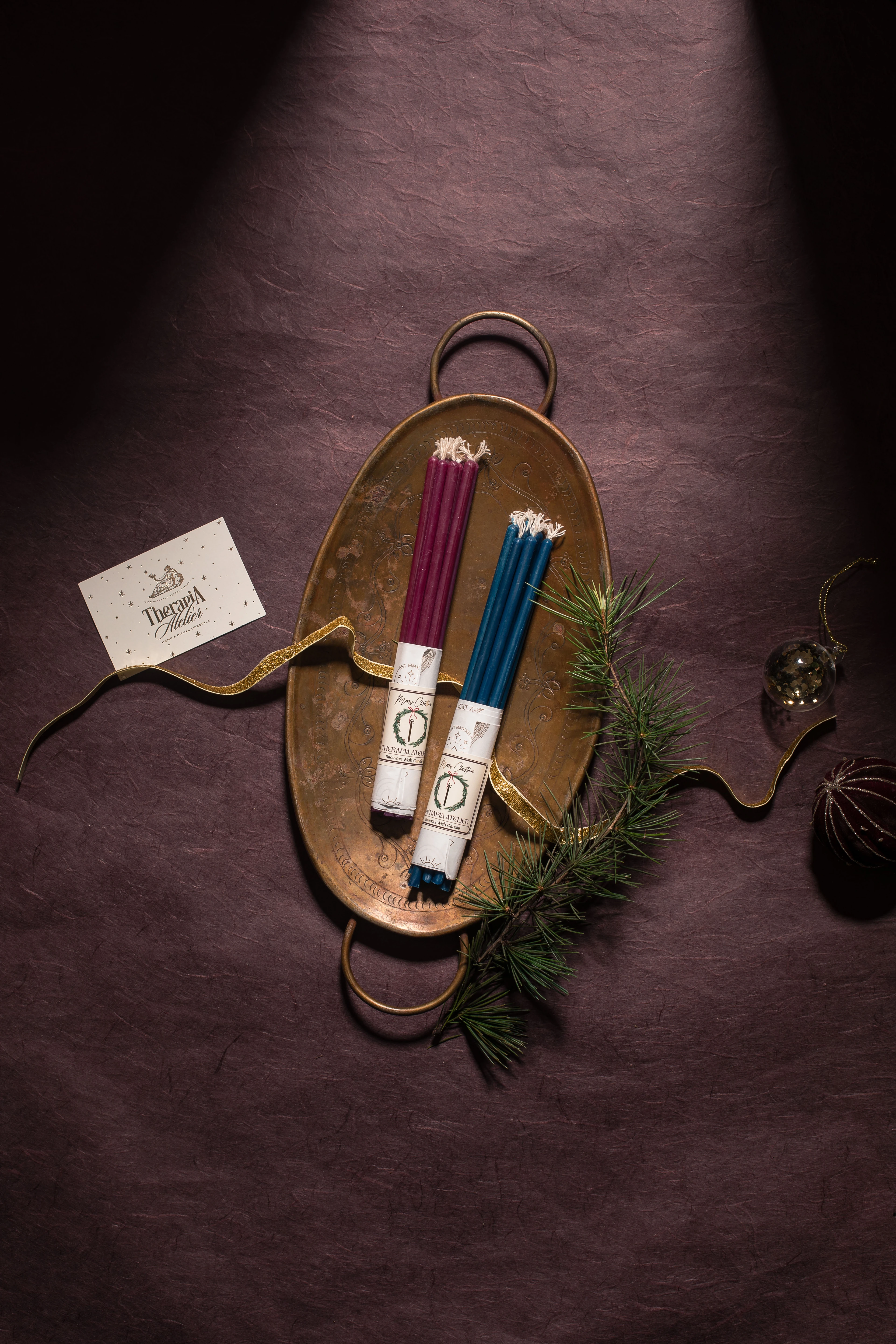 BORDO CHRİSTMAS DİLEK MUMU