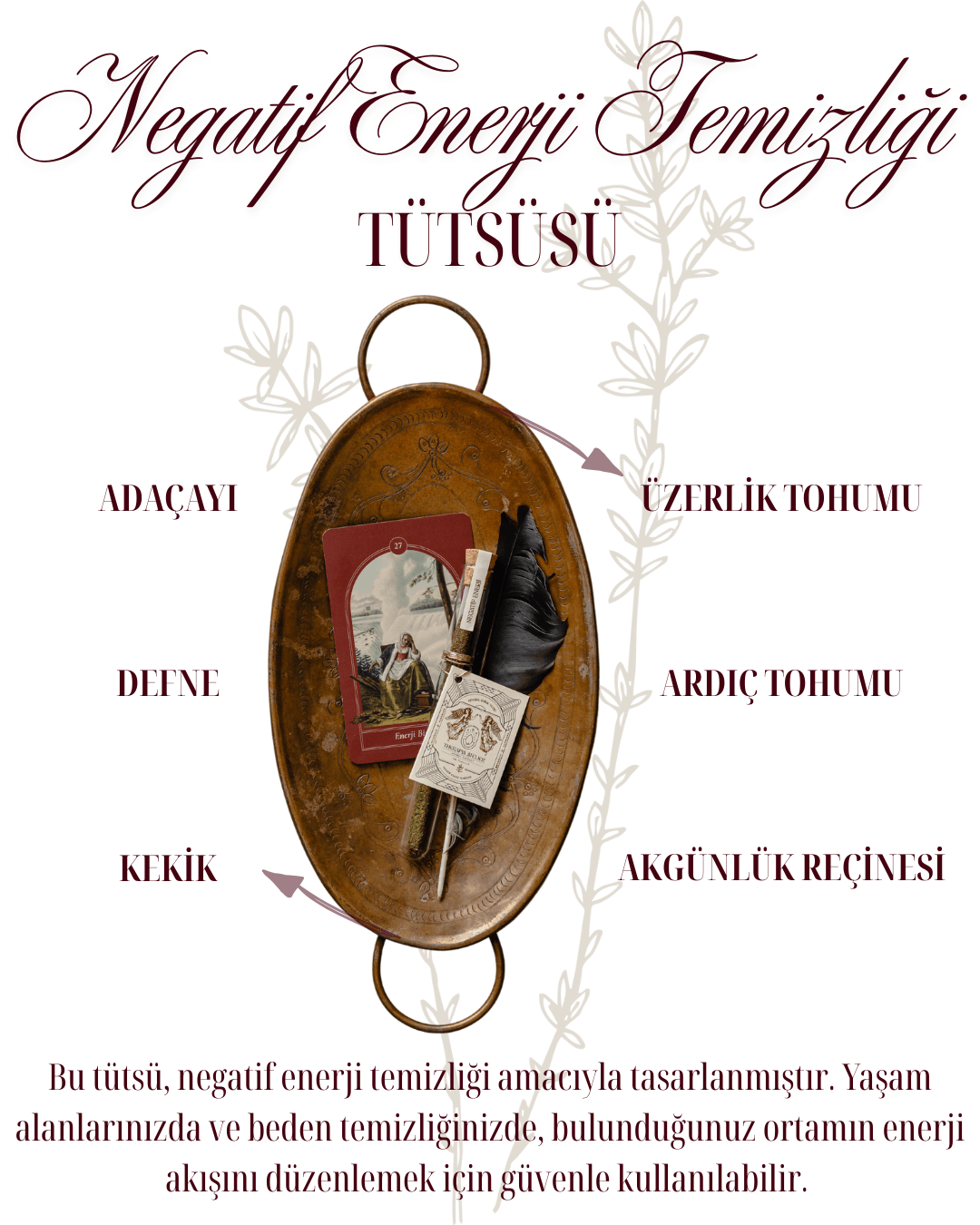 NEGATİF ENERJİ TEMİZLİĞİ TÜTSÜSÜ