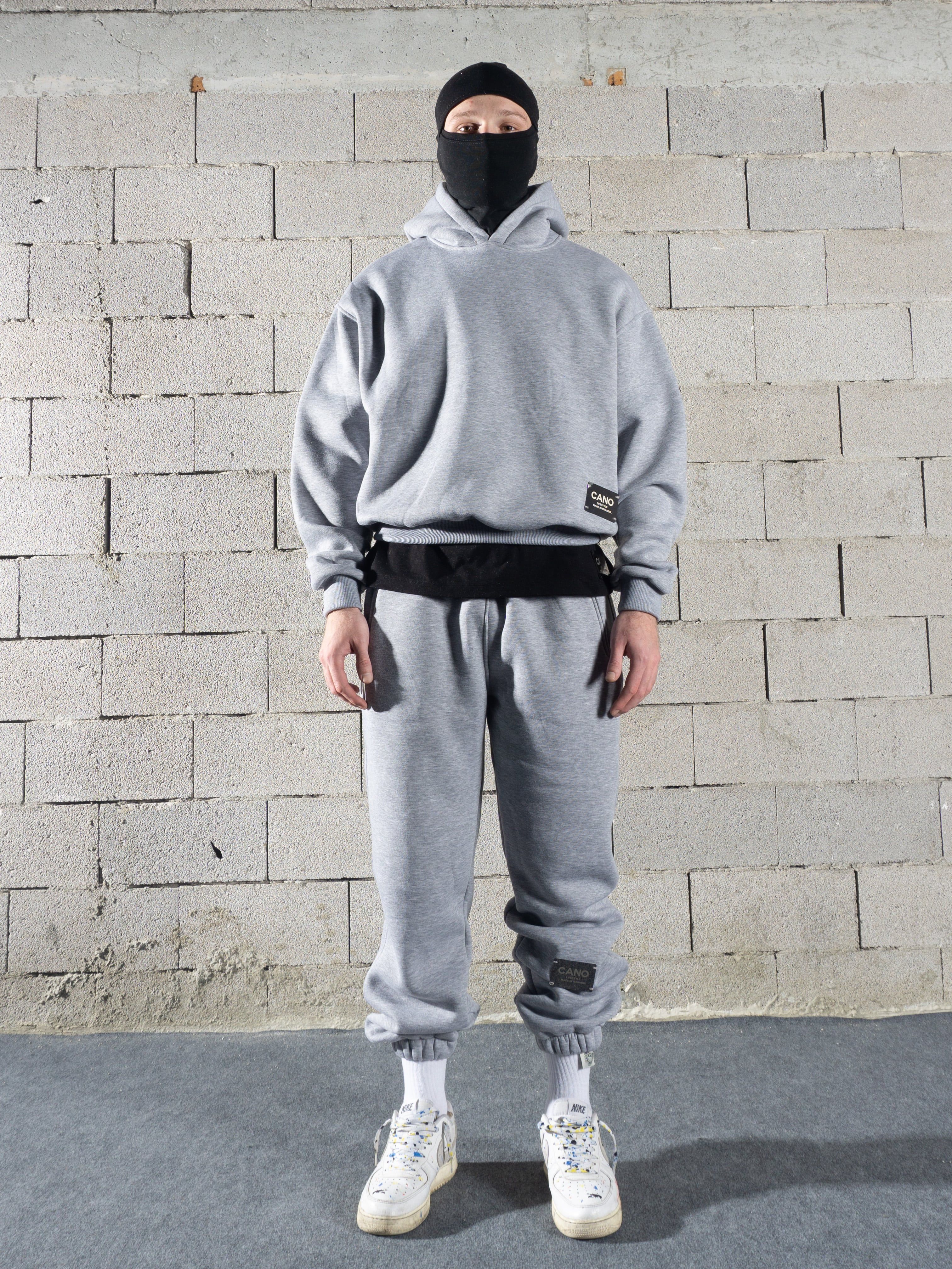 CANO LIFESTYLE - BOXY HOODIE SET (GREY)