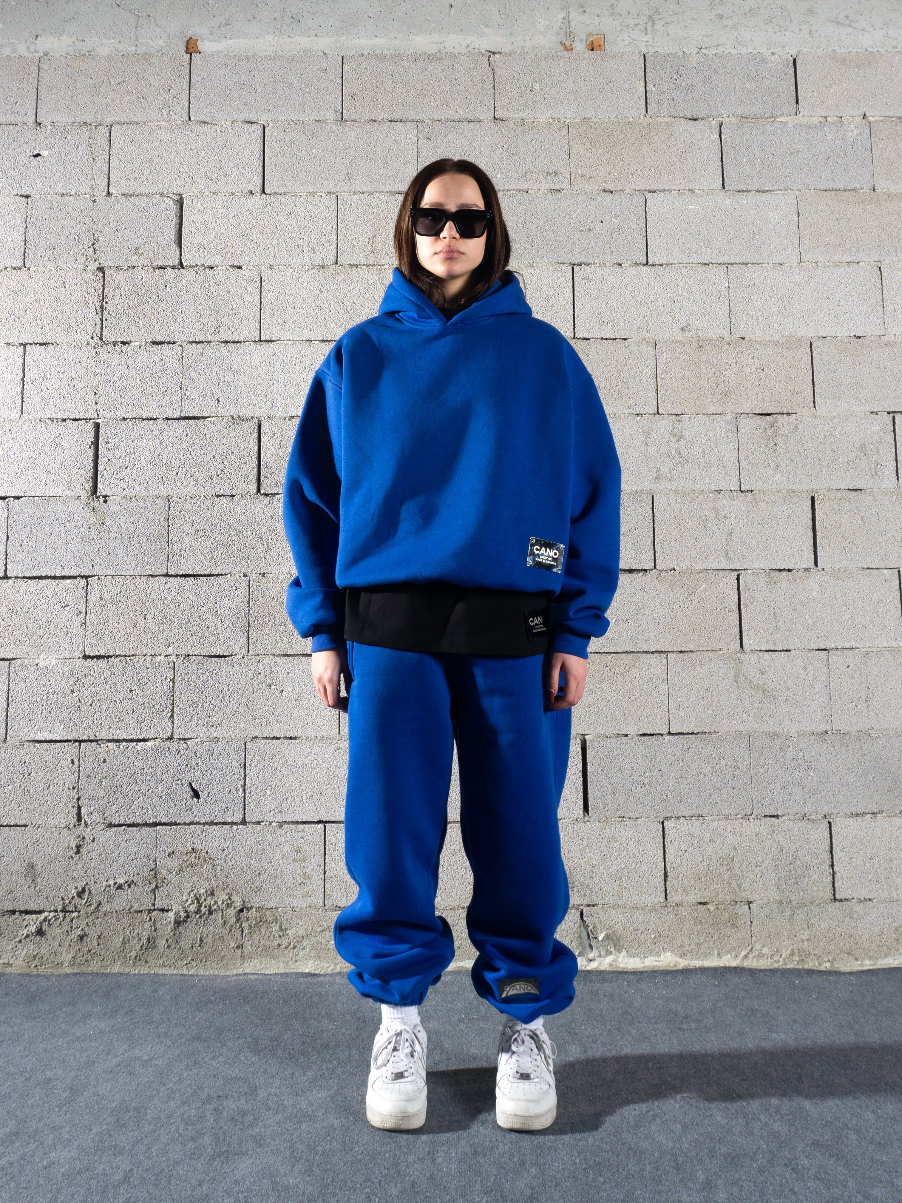 CANO LIFESTYLE - BOXY HOODIE SET (BLUE)