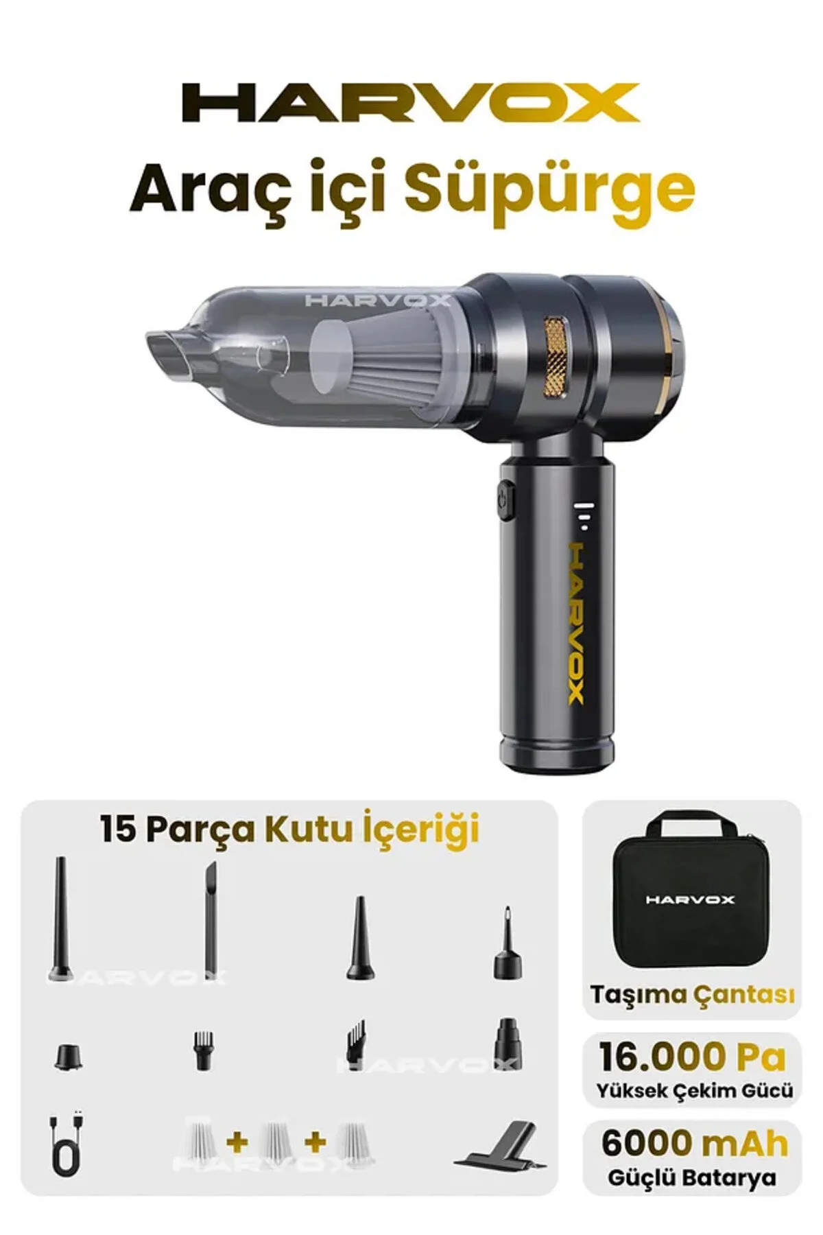 Harvox Araç İçi Süpürgesi 