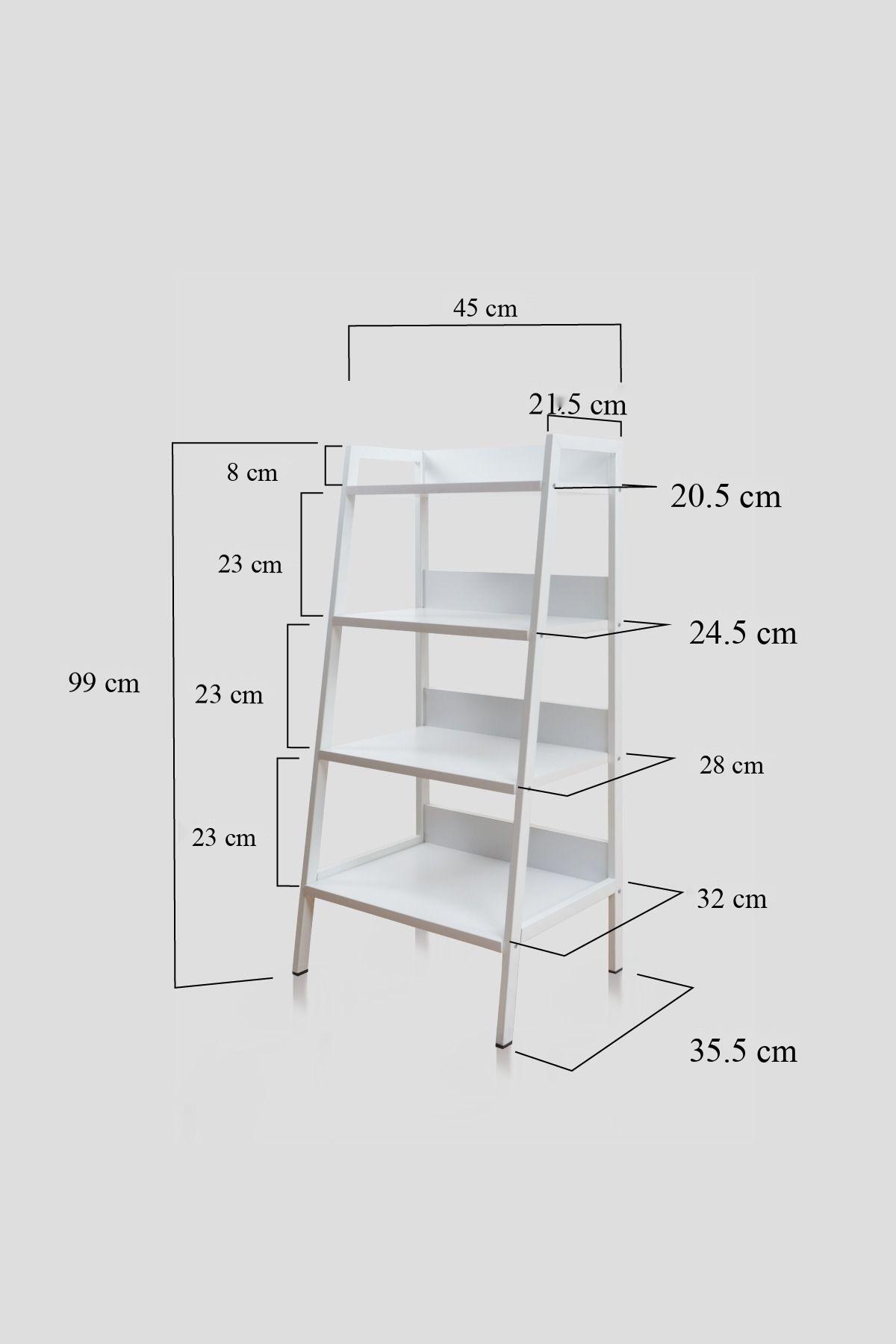 Çok Amaçlı Banyo Düzenleyici Raf 4 Katlı Konik Banyo Rafı Metal Ahşap Düzenleyici Açık Dolap
