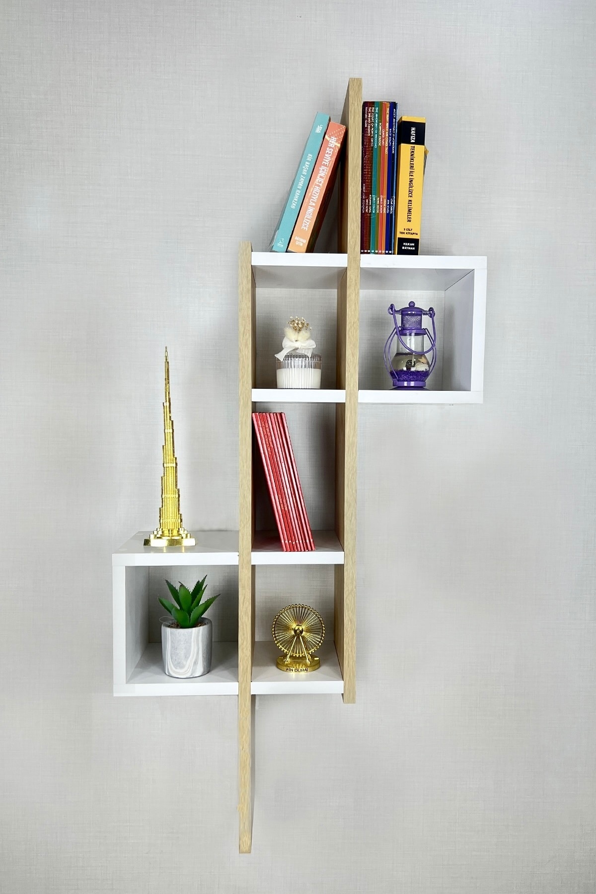 Duvar Rafı Kitaplık Duvara Monte Kitap Rafı Modern Dekoratif Pratik Şık Raf Ev Dekorasyonu