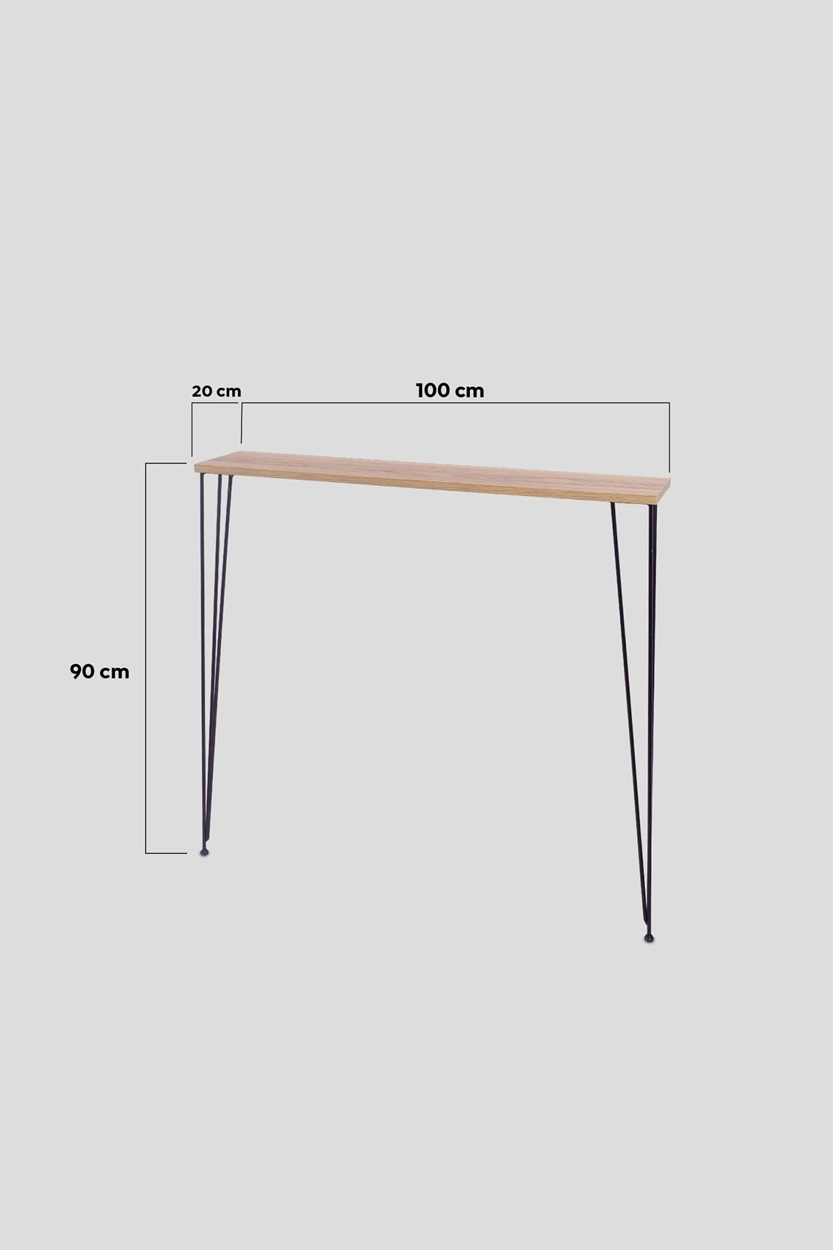 Kalorifer Petek Üstü Raf Metal Ayaklı 100x20 Cm Dekoratif Antre Hol Rafı