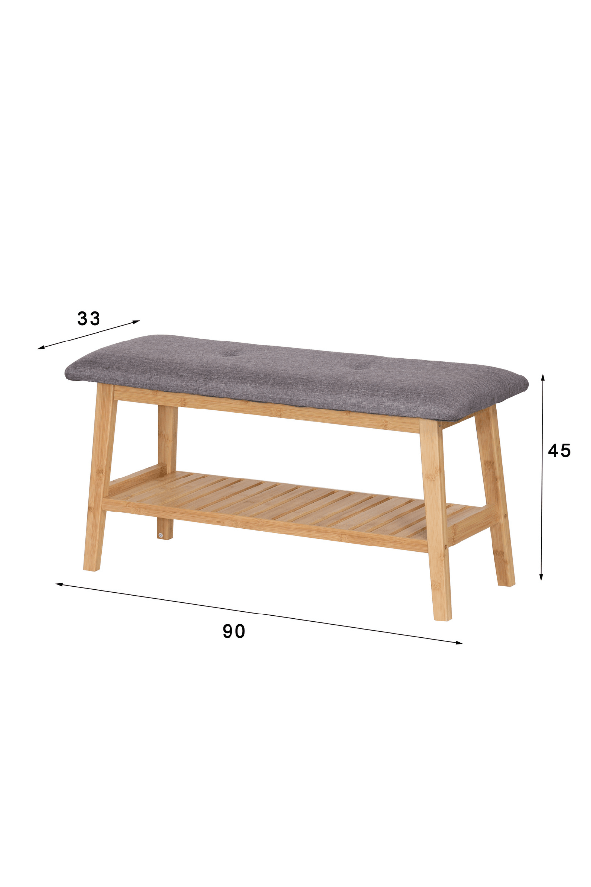 Bambu Ayakkabılık & Oturmalı Portmanto – 2 Katlı Çok Amaçlı Ayakkabı Düzenleyici Bench Koltuk
