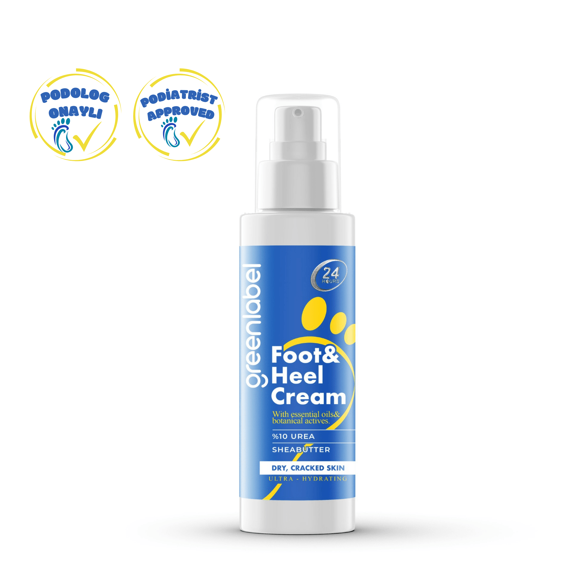 Crack Repair Moisturizing Foot and Heel Care Cream with 10% Urea Shea Butter Tea Tree Oil 100 ML