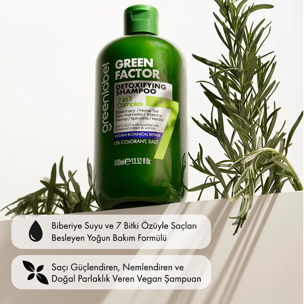 Green Factor 7 Herbal Vegan Paraben-Free Gluten-Free Repairing and