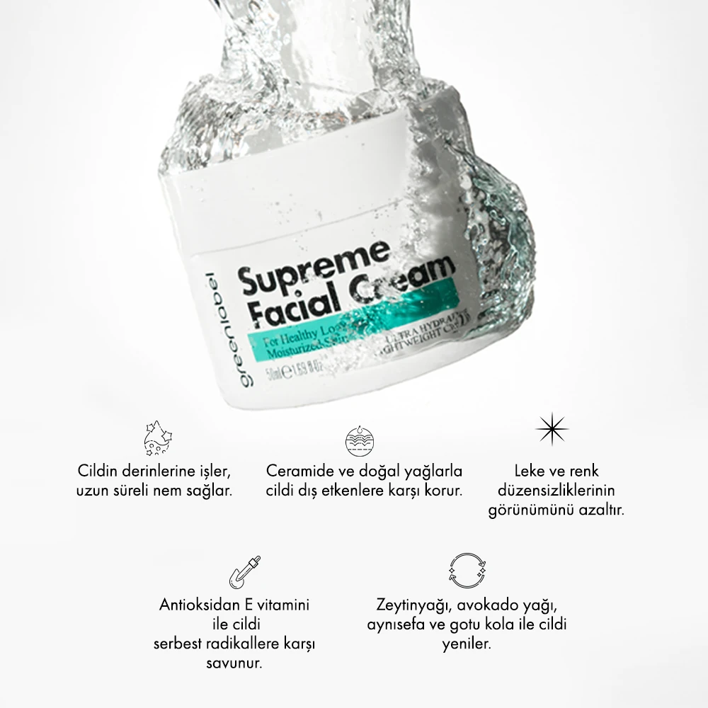 Ultra Nemlendirme Etkili Supreme Facial Yoğun Nemlendirici Yüz