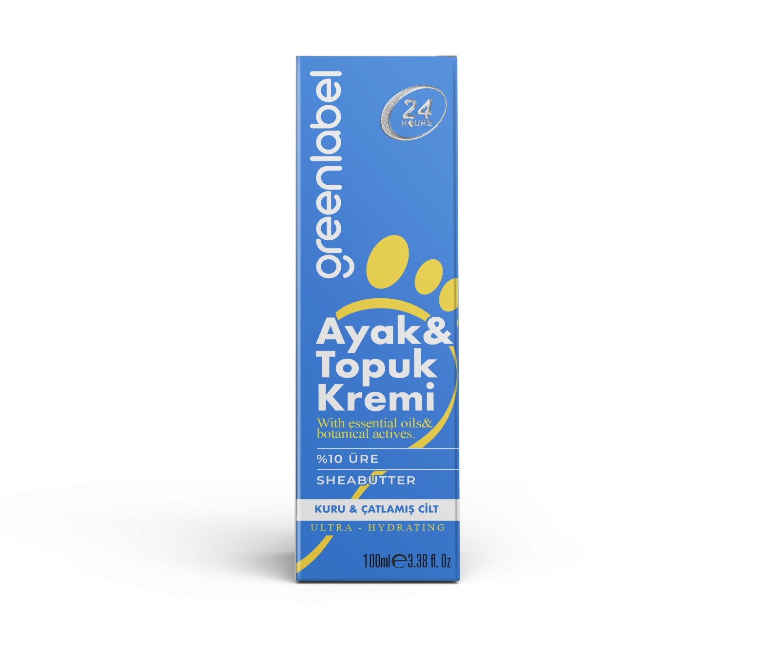 %10 Üre Shea Butter Çay Ağacı Yağı İçeren Çatlak Onarıcı Nemlendirici Ayak ve Topuk Bakım Kremi 100 ML