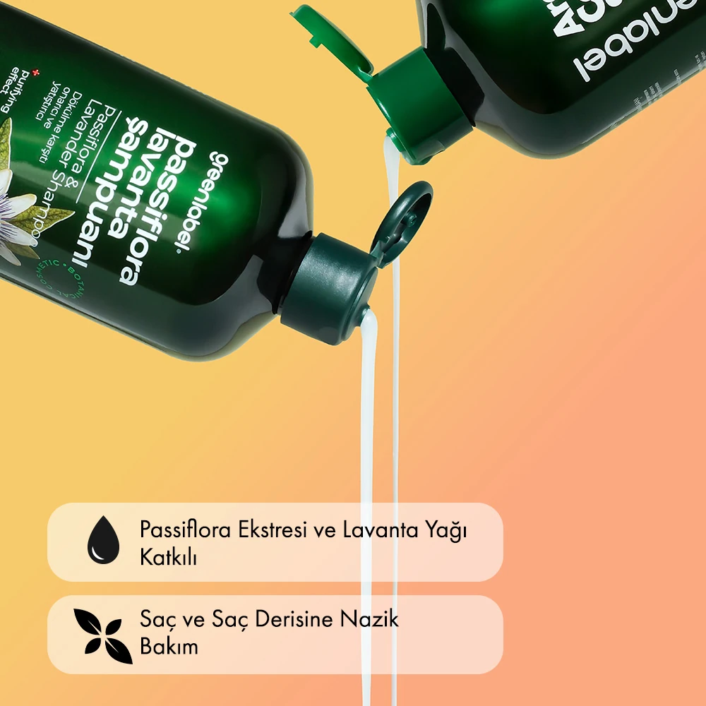 Passiflora Ve Lavanta Özlü Parabensiz Tuzsuz Kepek Karşıtı Bakım