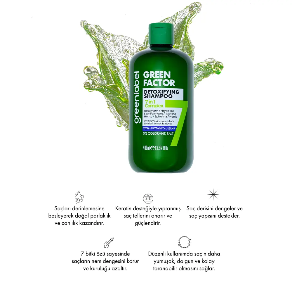 Green Factor 7 Herbal Vegan Paraben-Free Gluten-Free Repairing and