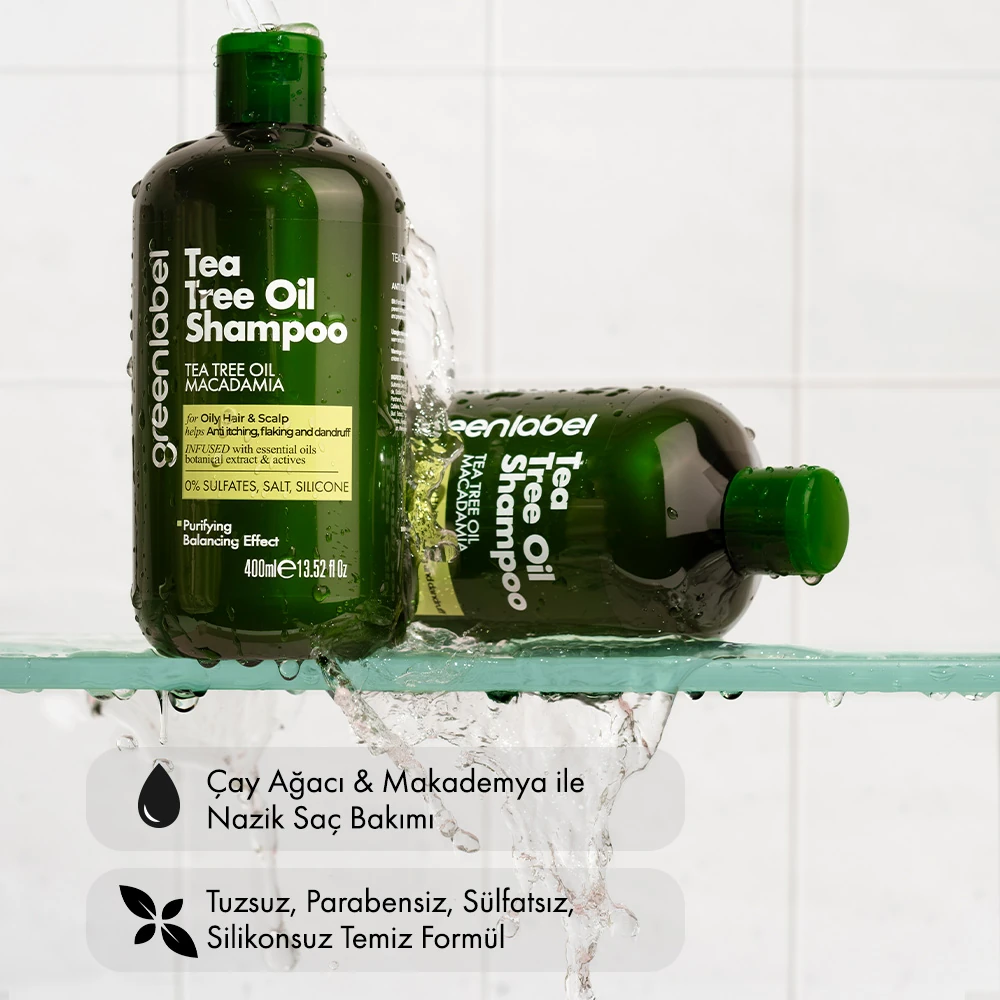Tea Tree and Macadamia Extract Salt-Free Paraben-Free Sulfate-Free
