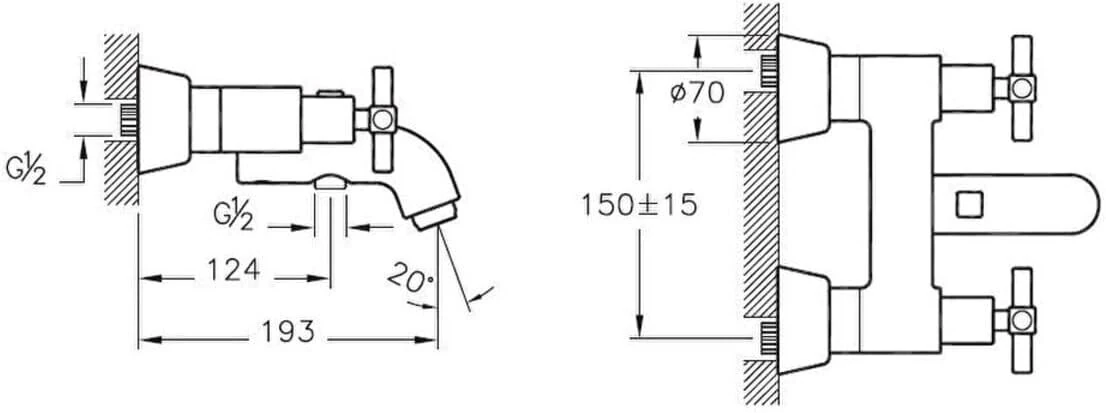 Artema Juno A40868 Banyo Bataryası, Krom