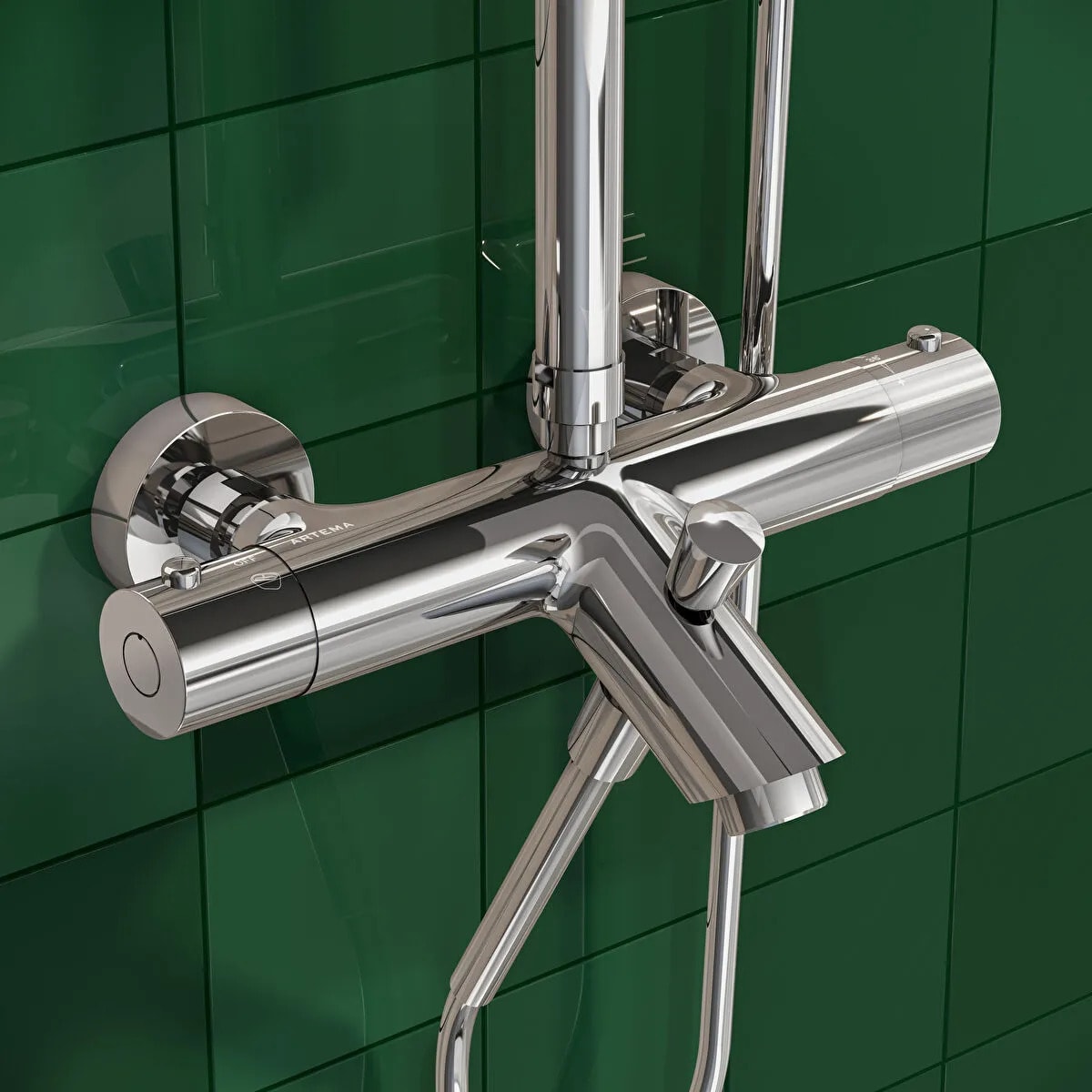 Artema Duş Sistemleri A47209, Aquaheat Bliss 250b Banyo Sistemi, Krom