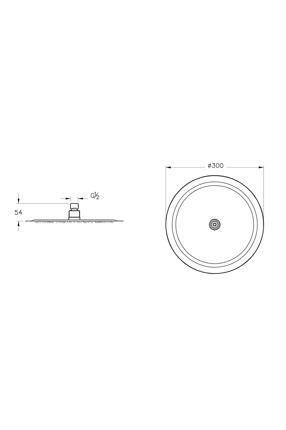 Artema Lite Lc Duş Başlığı 300 Mm Altın A4567423