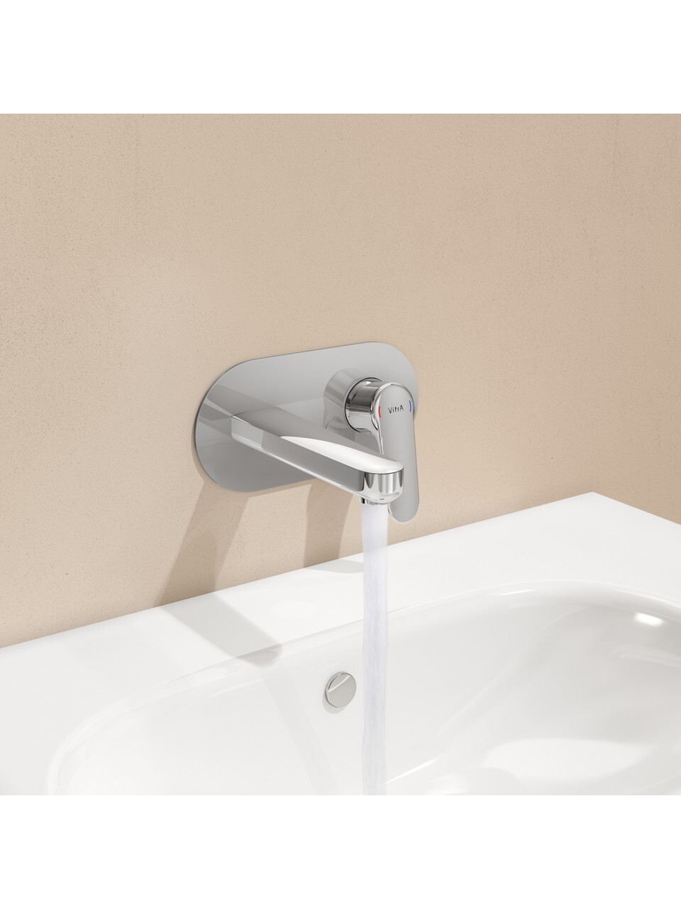 Artema Root Round A42721 Ankastre Lavabo Bataryası, Sıva Üstü, Krom