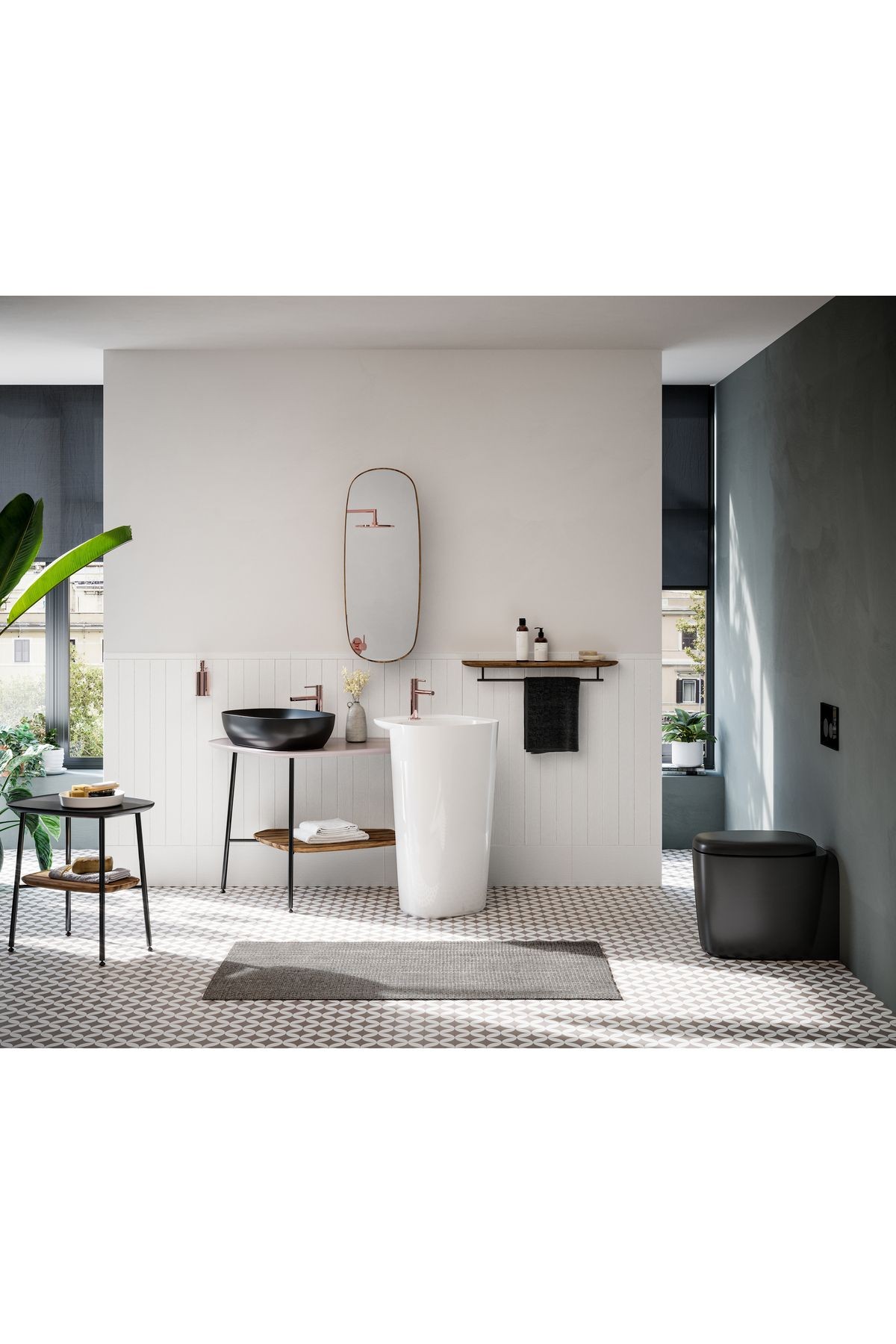 Vitra Origin Çanak Lavabo Bataryası Bakır A4255726