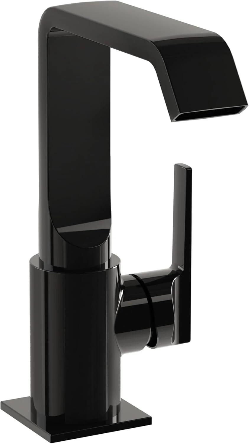 VitrA Suit A4261639 Lavabo Bataryası Yandan, Parlak Siyah