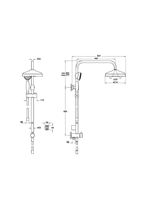 Artema Elegance Duş Kolonu Altın A4565723