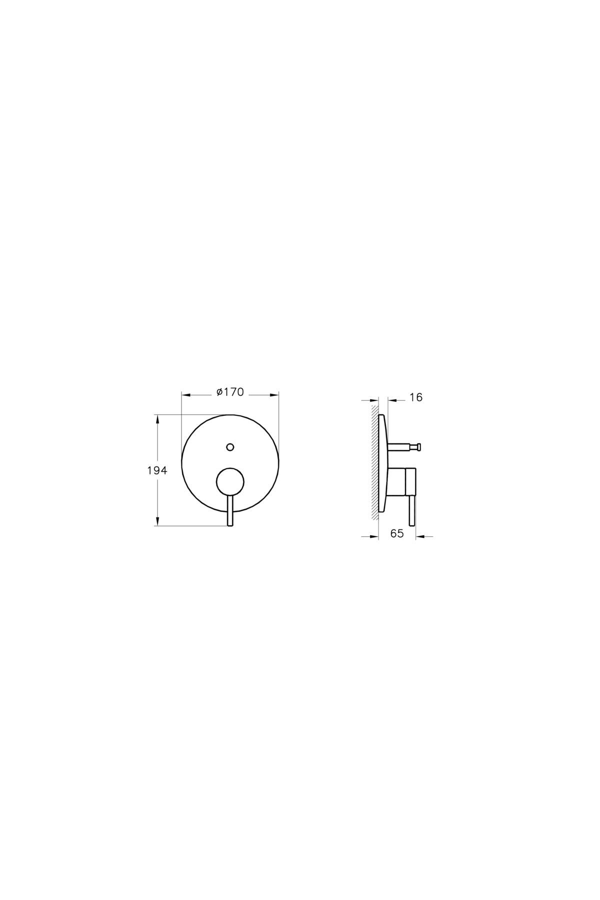 Vitra Origin Ankastre Banyo Bataryası Fırçalı Nikel A4262034