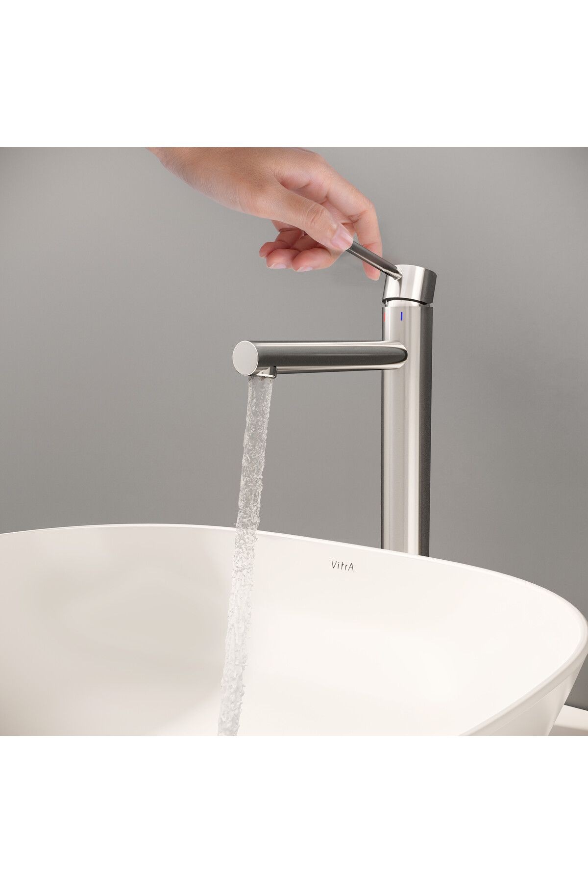 Vitra A42557 Origin Yüksek Lavabo Bataryası Krom
