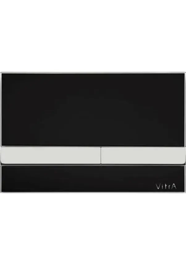 Vitra Select 740-1101 Kumanda Paneli, Siyah-Krom Buton