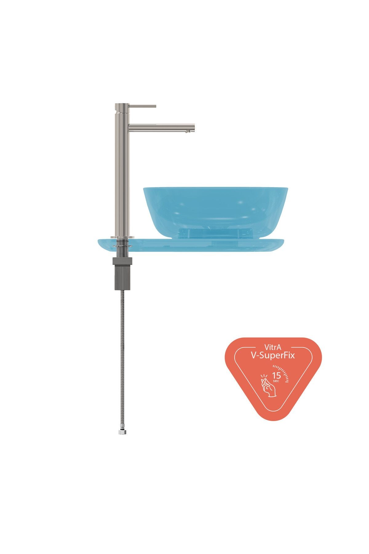 Vitra A42557 Origin Yüksek Lavabo Bataryası Krom
