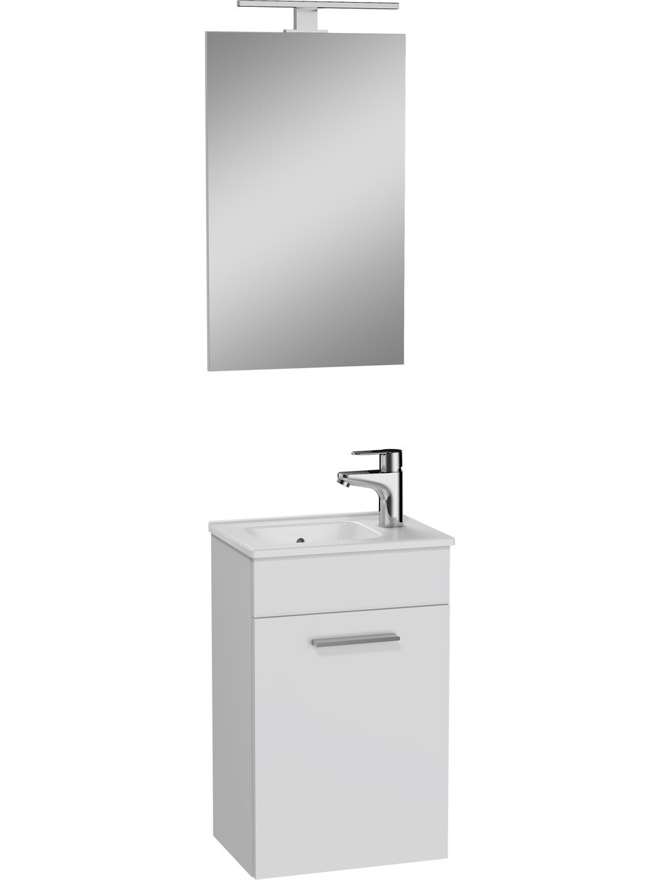 VitrA Mia 75022 Lavabo Dolabı, Demonte, 40 Cm, Parlak Beyaz