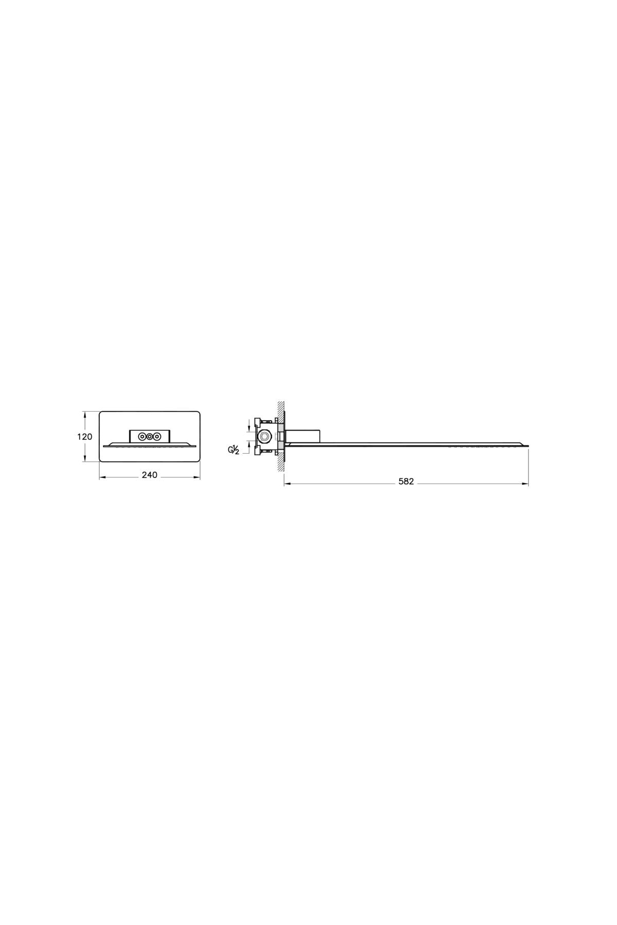 Strato A45712 2f Duş Başlığı, Krom