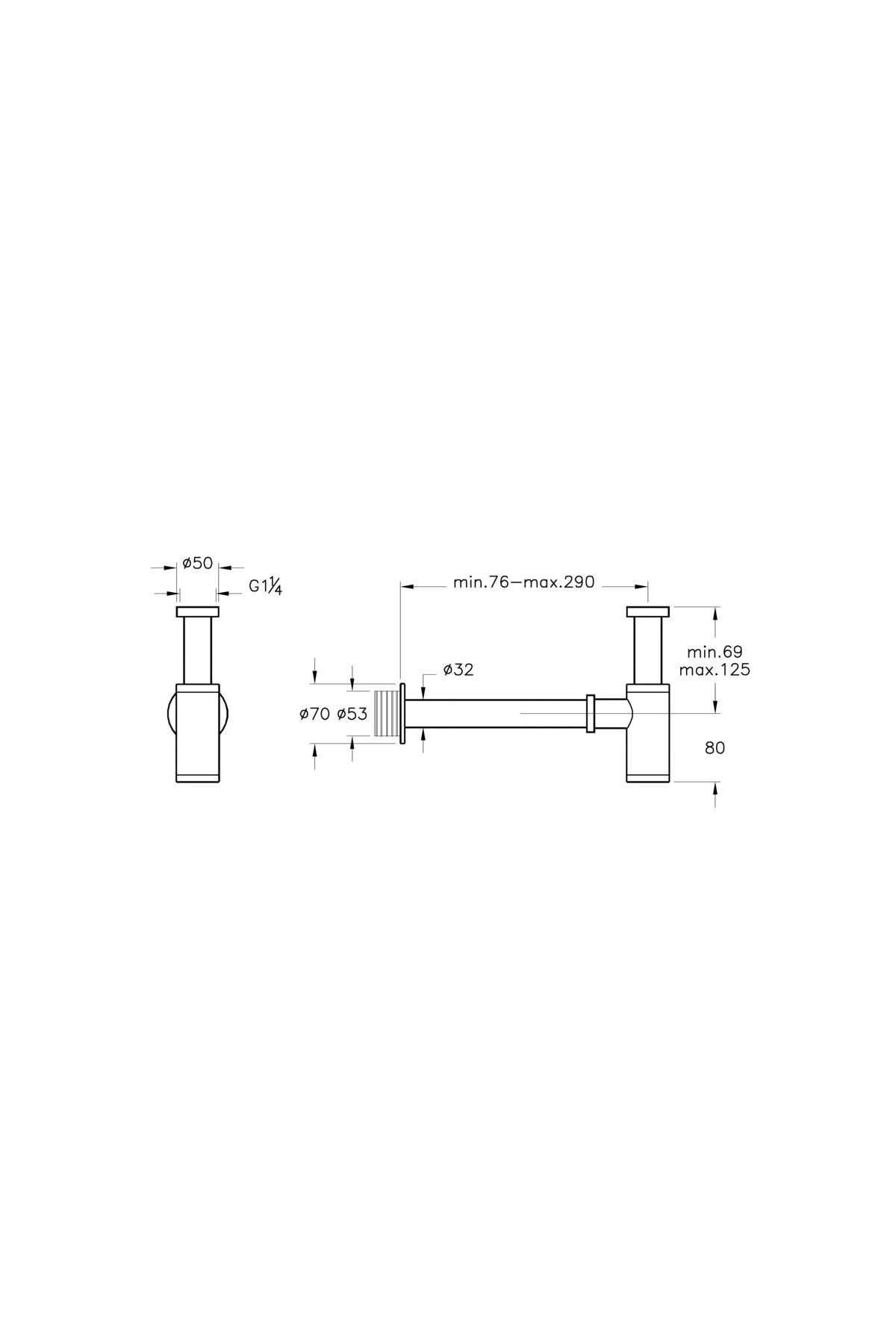 Artema A4512323 Lavabo Sifonu T Tıpı Altın