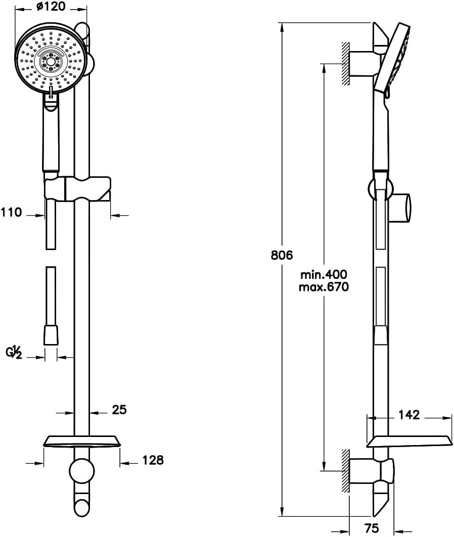 Artema Master Slot Sürgülü El Duşu Takımı A45691